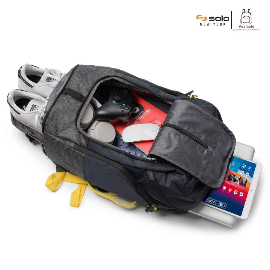 Balo Solo Velocity Max Backpack 17.3” - ACV732 M Black 0211662 - Đen