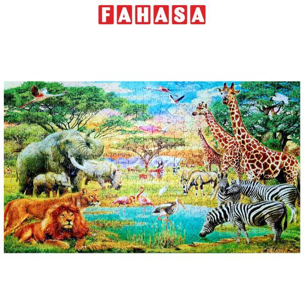 Tranh Xếp Hình 750 Mảnh 60 x 40 cm - African Wildlife - Minh Châu 750-07