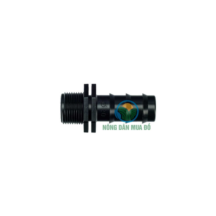 10 Đầu nối ren ngoài 27mm ra ống Pe 20mm