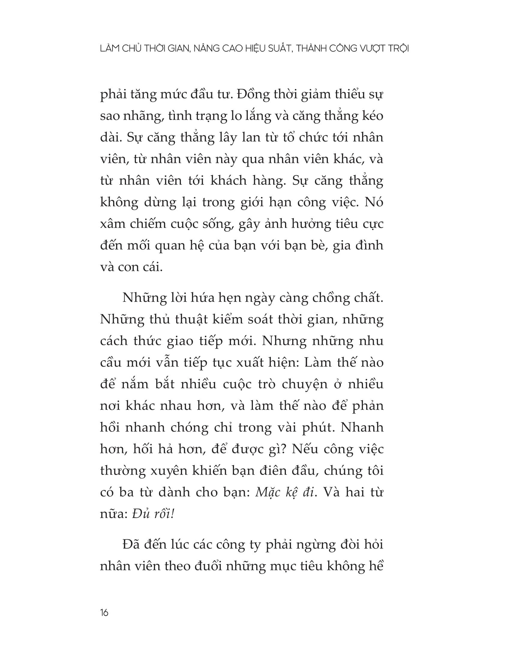 Làm Chủ Thời Gian - Nâng Cao Hiệu Suất - Thành Công Vượt Trội