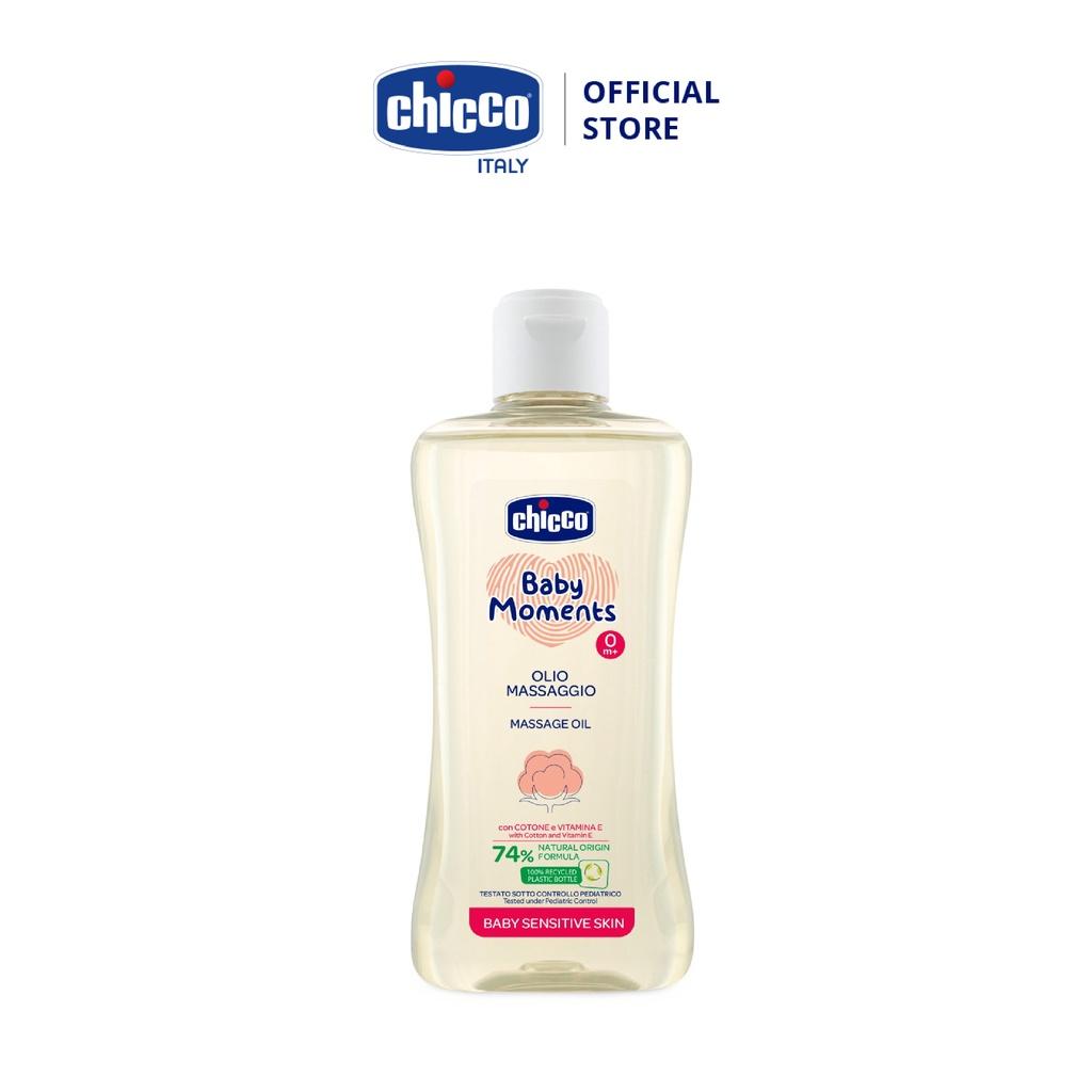 Combo Kem hăm 3 tác động Chicco 0M+ 100ml  + Dầu mát-xa chiết xuất hạt bông 0M+ Chicco 200ml (mới)