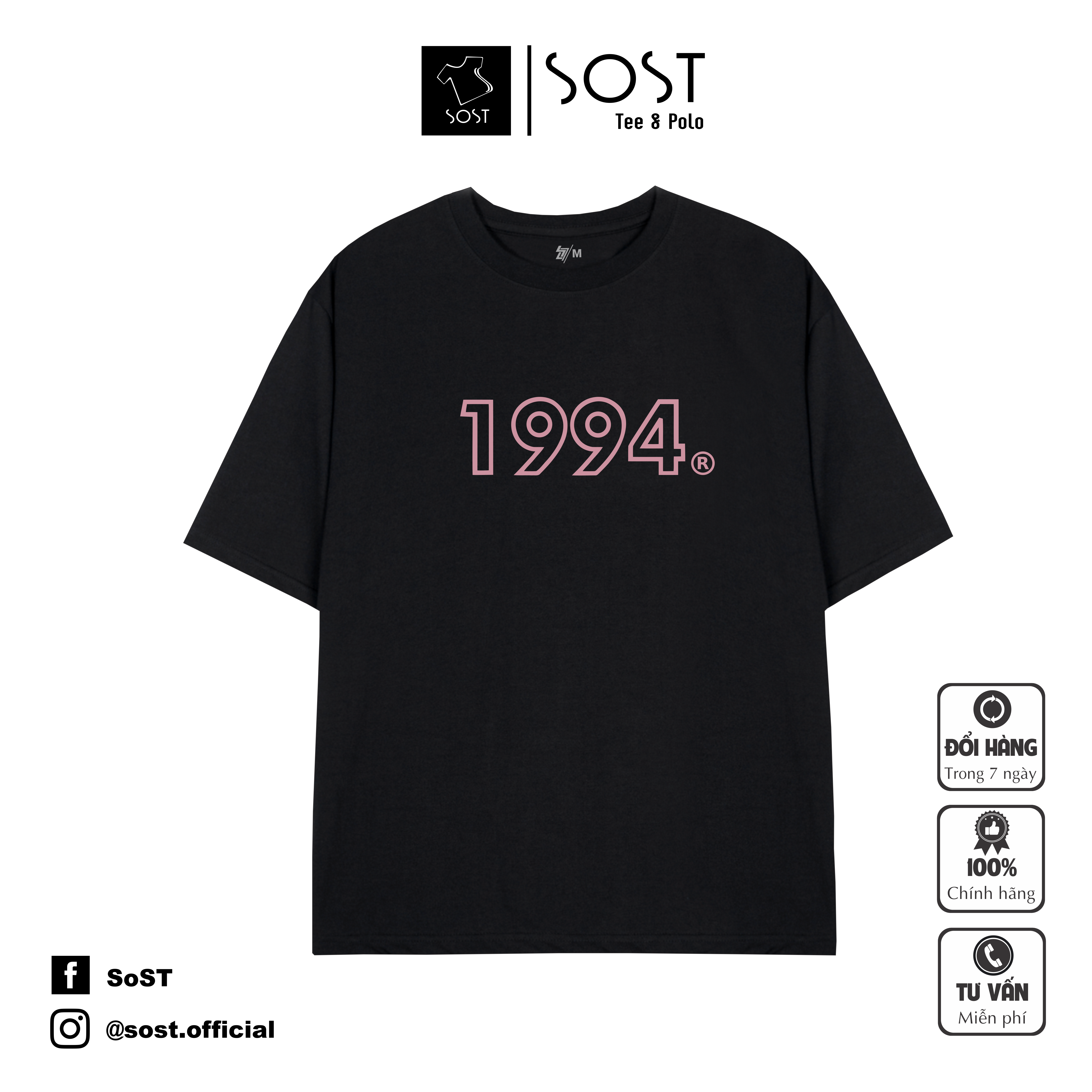 Áo Thun Unisex Nam Nữ SOST, Áo Phông Form Rộng Chất Cotton