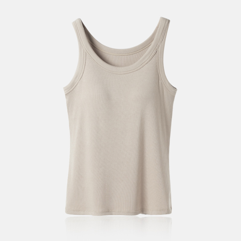 Áo Sát Nách Có Đệm Ngực Cotton Cao Cấp, Áo Ba Lỗ Chất Thun Co Giãn CT006