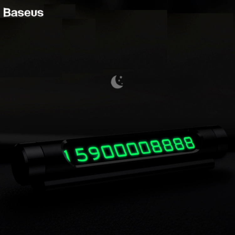 Bảng số điện thoại trên ô tô nhãn hiệu Baseus ACNUM - Hàng nhập khẩu
