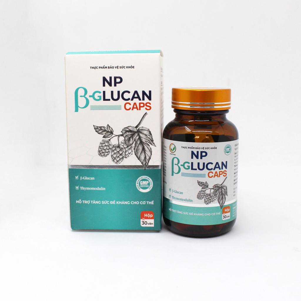Thực Phẩm Chức Năng NP Beta Glucan Caps Hỗ Trợ Tăng Cường Sức Đề Kháng, Hệ Miễn Dịch, Giảm Mệt Mỏi - Greenmec