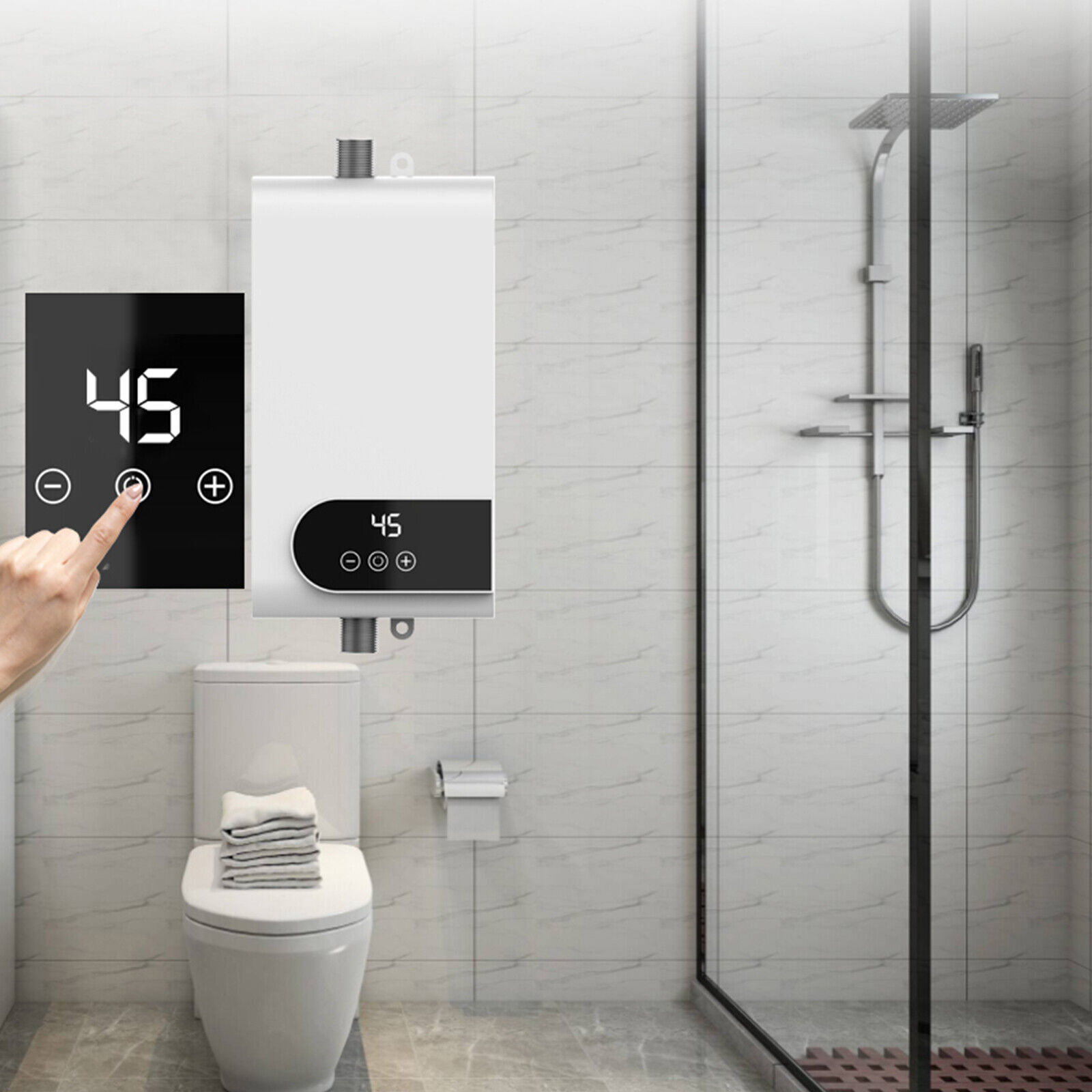 Bộ Nước Nóng Lạnh Trực Tiếp Cho Phòng Tắm Nhà Bếp Micro Hot Cold Shower Tiết Kiệm Điện Nước