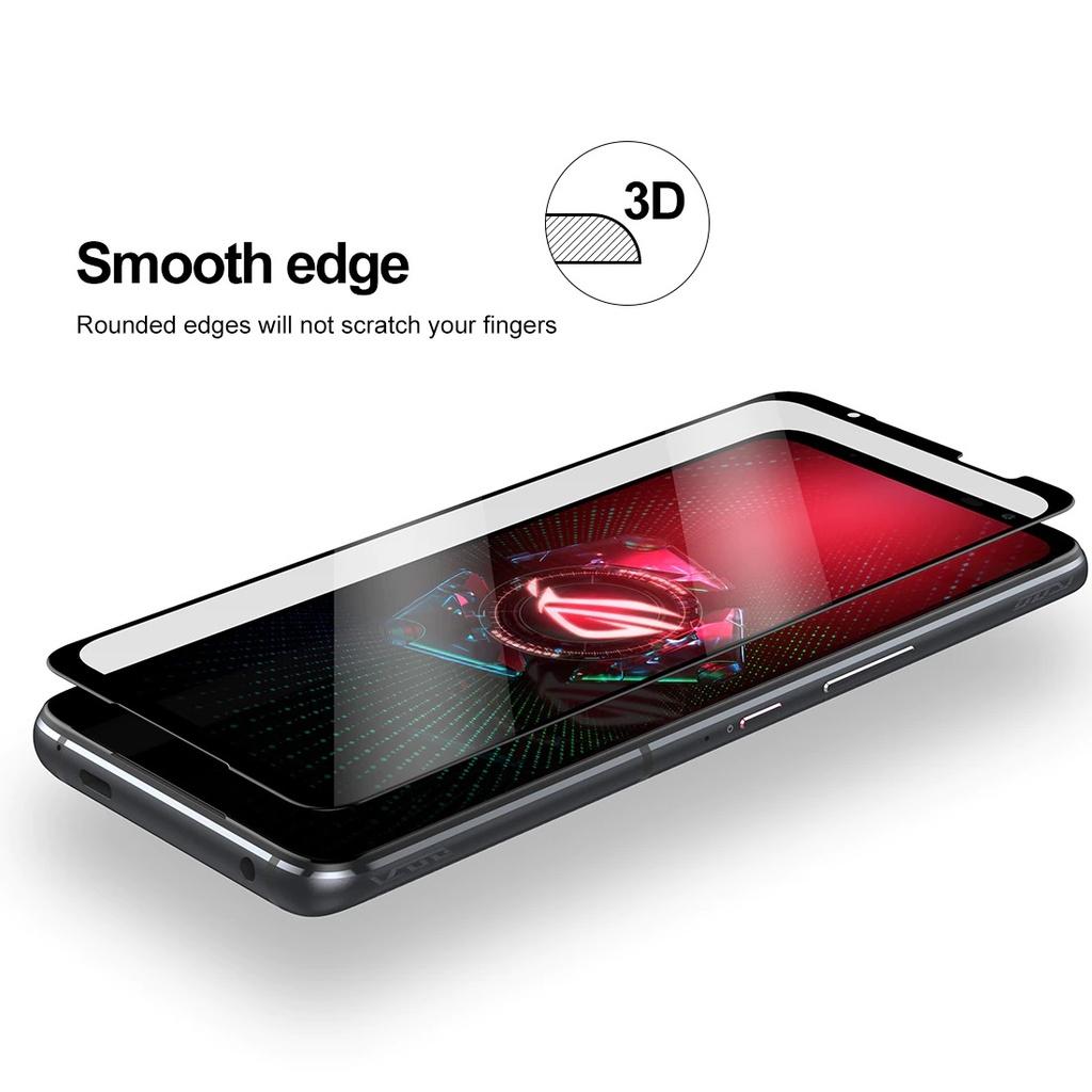 Kính cường lực dành cho ASUS Rog Phone 3, ASUS Rog Phone 5 , Miếng dán màn hình điện thoại full tràn màn hình độ cứng 9H