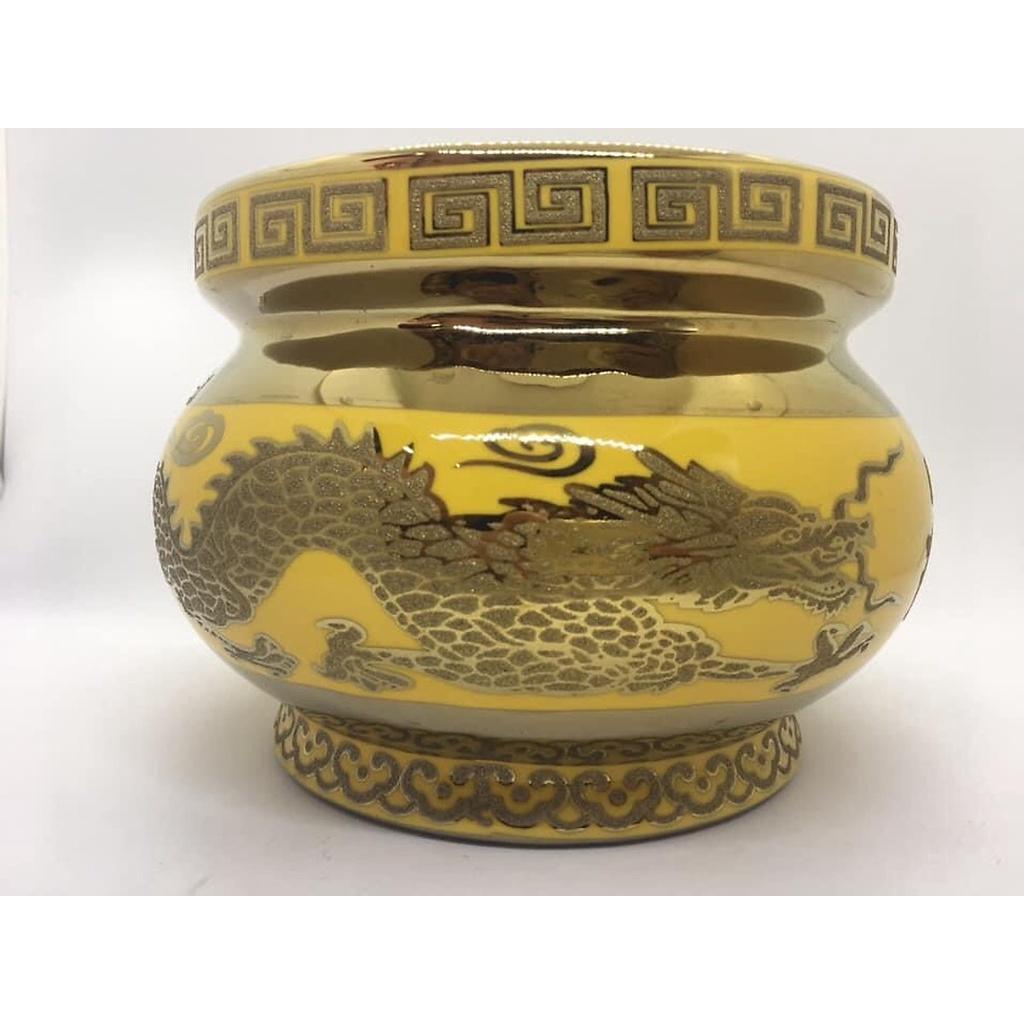Bát Nhang thờ bằng sứ Vàng Kim Sa kh3733