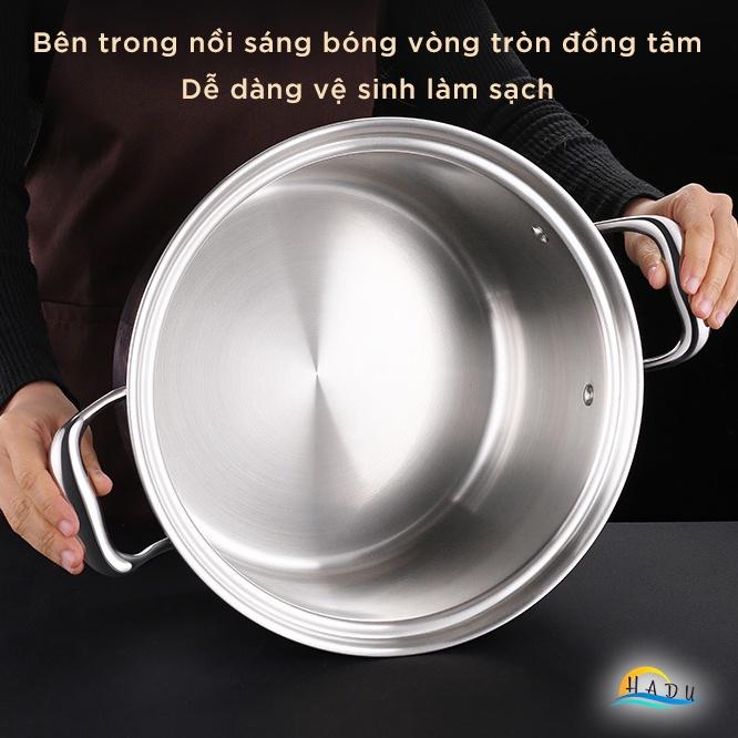 Nồi Hấp 2 Tầng 3 Tầng Inox Bánh Bao Bếp Từ Cao Cấp Đạt Chất Lượng Đức HADU