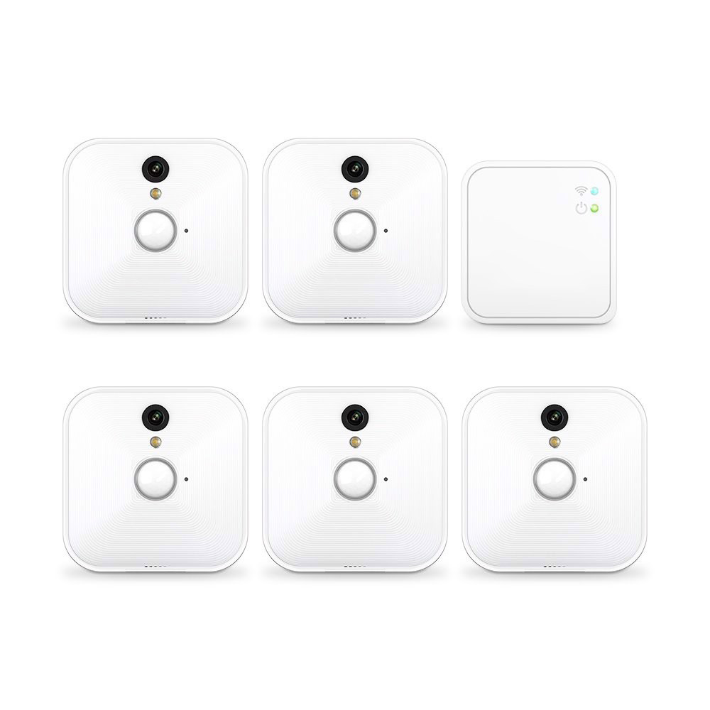 Bộ 5 Camera mini wifi dùng pin thời gian 2 năm, phát hiện chuyển động, Video HD, lưu trữ đám mây Promax Blink - Hàng nhập khẩu