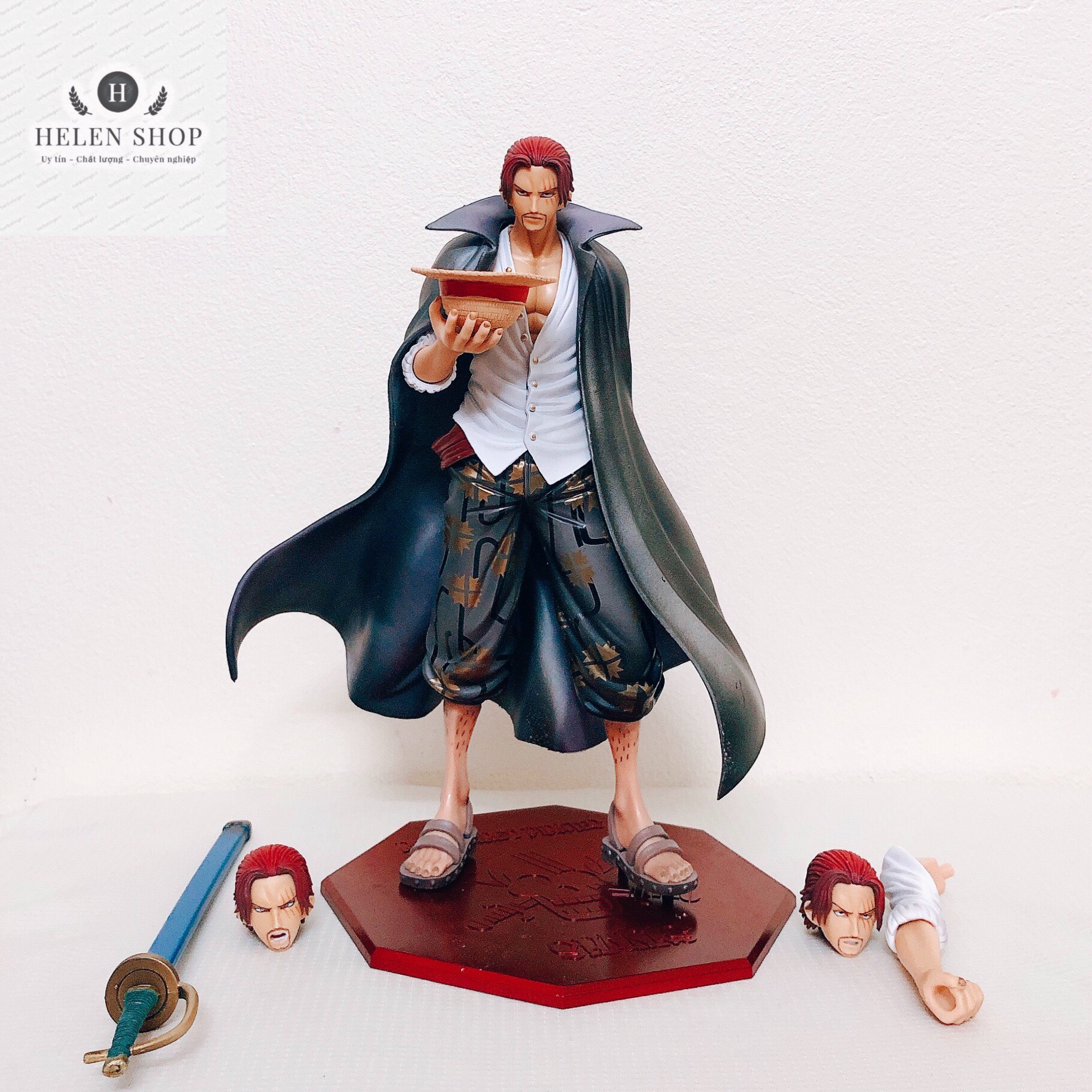 HCMMô hình One Piece  Mô hình Tứ hoàng Shanks tóc đỏ SH04  Lazadavn