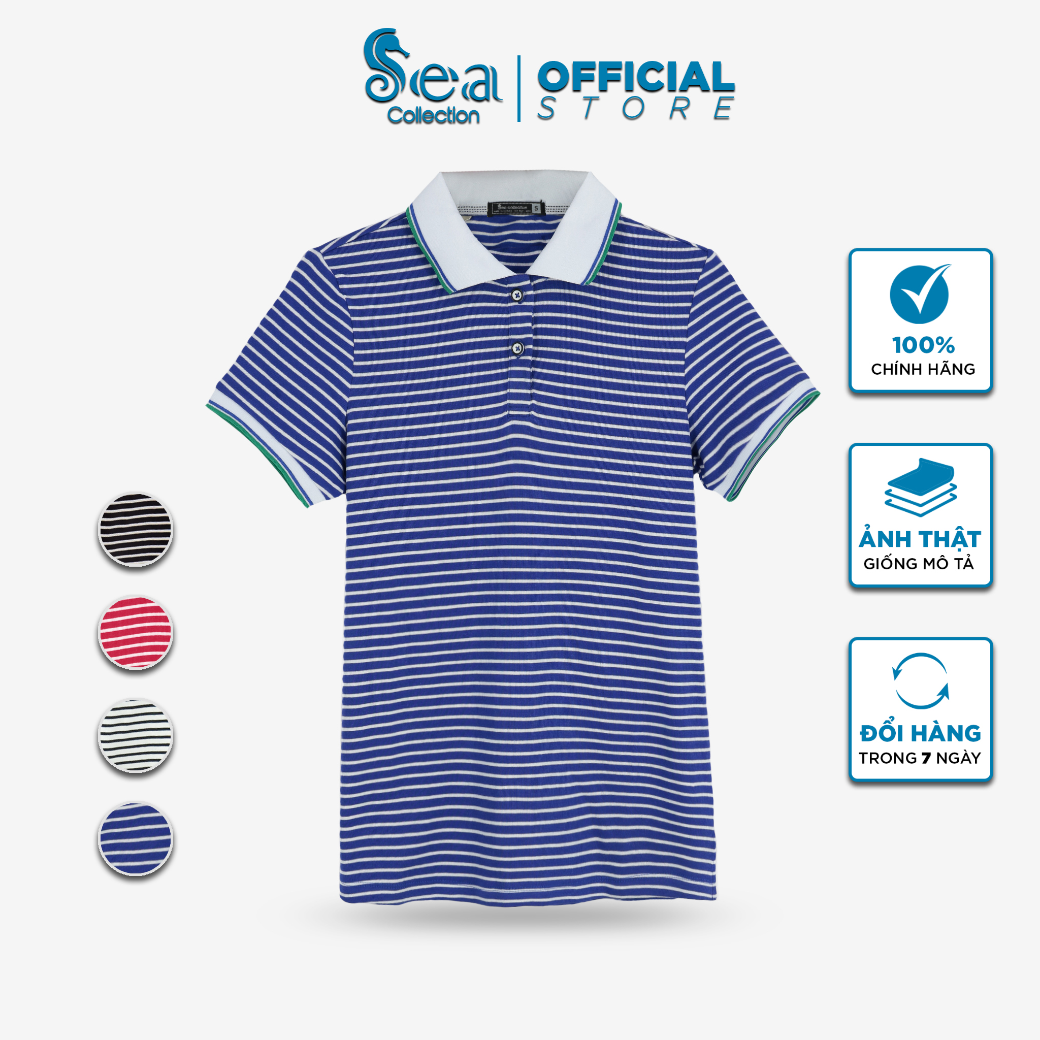 Áo Thun Polo Nữ Sea Collection Sọc Ngang 11835