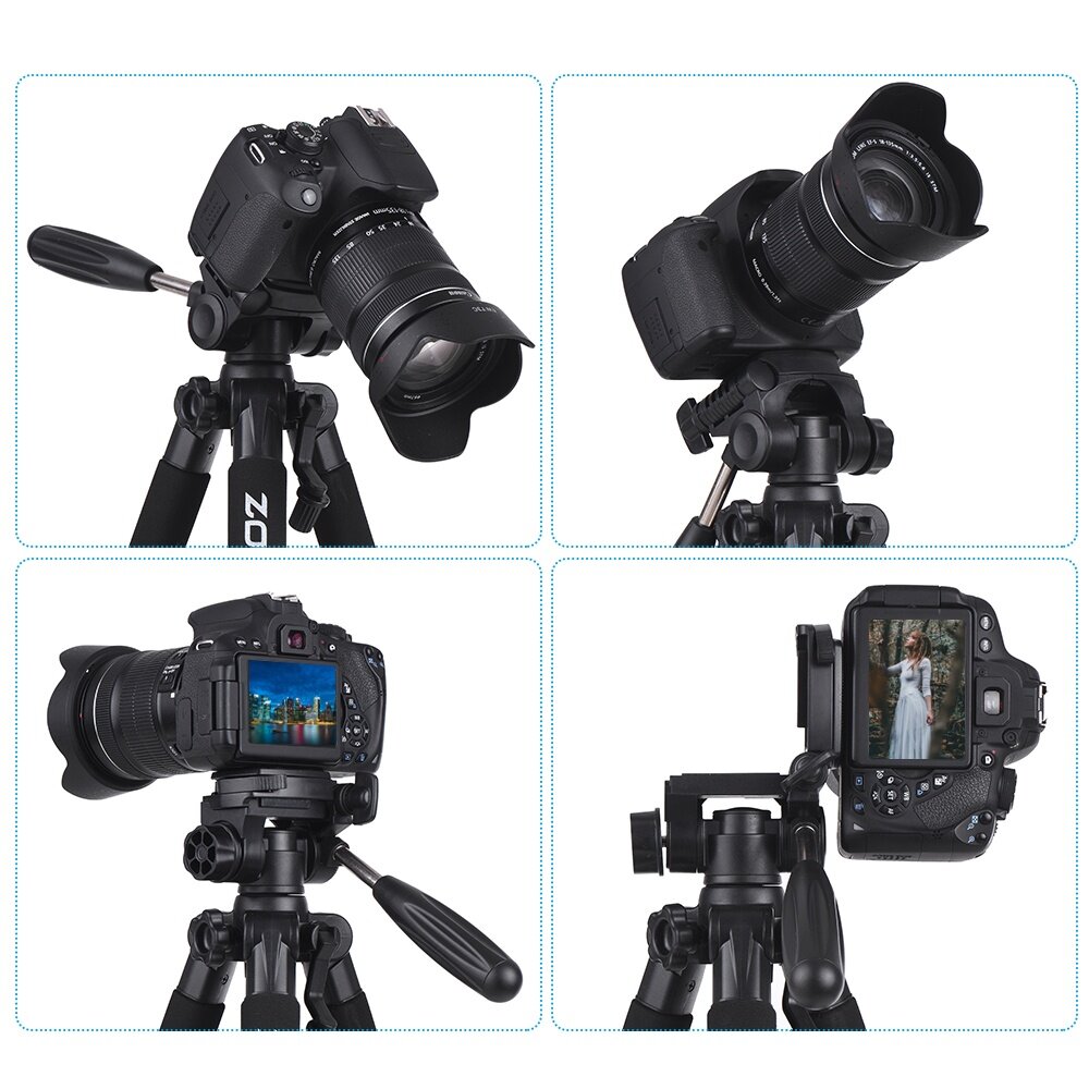 Vinetteam Chân máy chụp ảnh, máy quay phim tripod ZOMEI Q310 / Q111 hợp kim nhôm chống rung có thể kéo dài 170cm trọng tải tối đa 10kg - hàng chính hãng