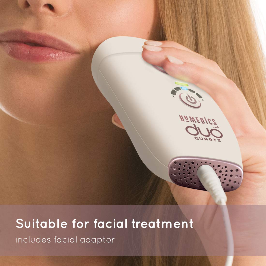 Máy triệt lông cá nhân công nghệ kép IPL&AFT HoMedics DUO QUARTZ IPL-HH390