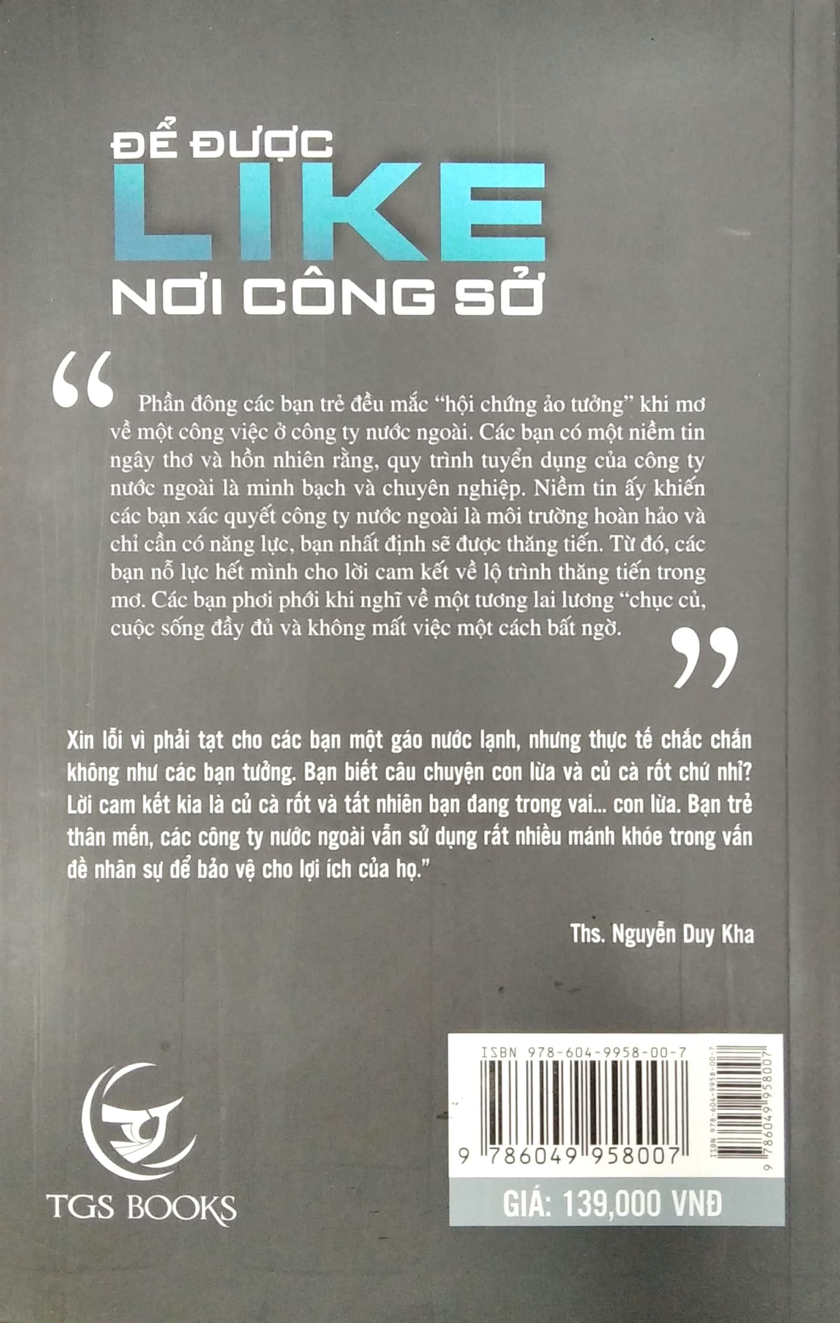 ĐỂ ĐƯỢC LIKE NƠI CÔNG SỞ