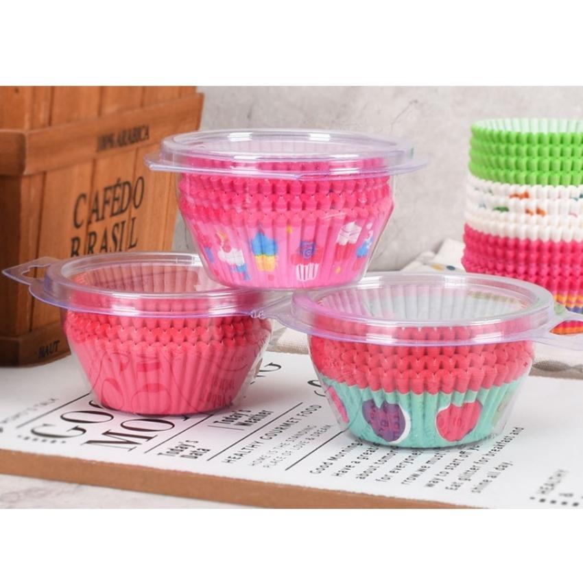 Chén Giấy Nướng Muffin Dụng Cụ Làm Bánh CupCake SET 100 cái lốc - CUPCAKEGIAY01