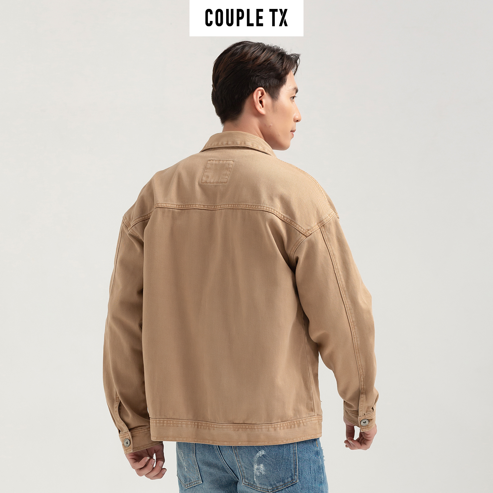 COUPLE TX - Áo Khoác Nam Jeans Nhuộm Màu MOF 1032