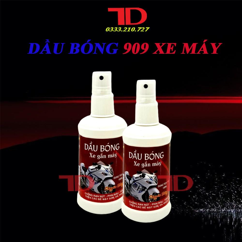 Chai Xịt Bóng Bảo Vệ Xe Máy 909 Kira, dầu bóng chuyên dụng