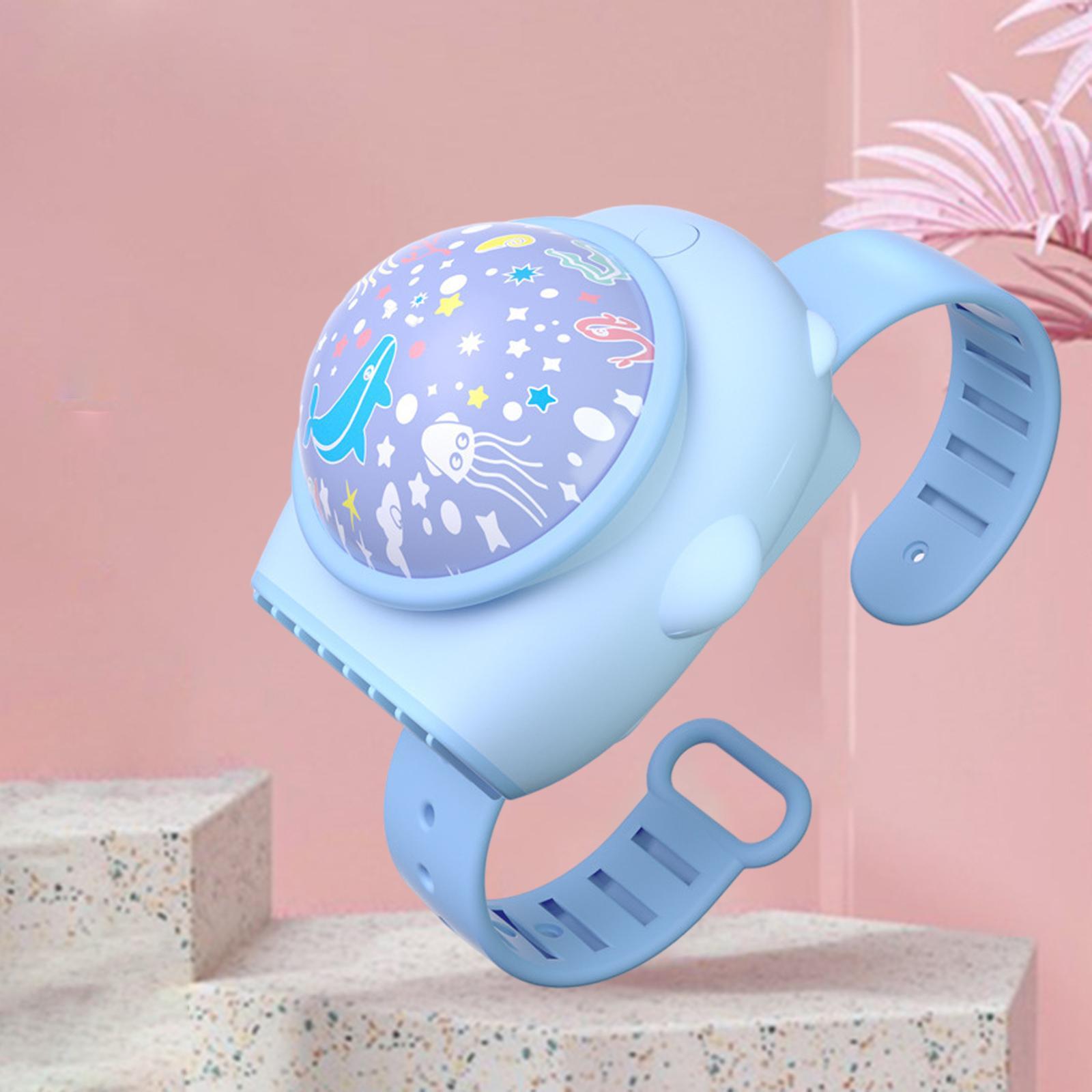 Wrist Watch Fan Folding USB Rechargeable Personal Hand Fan for Office Activities