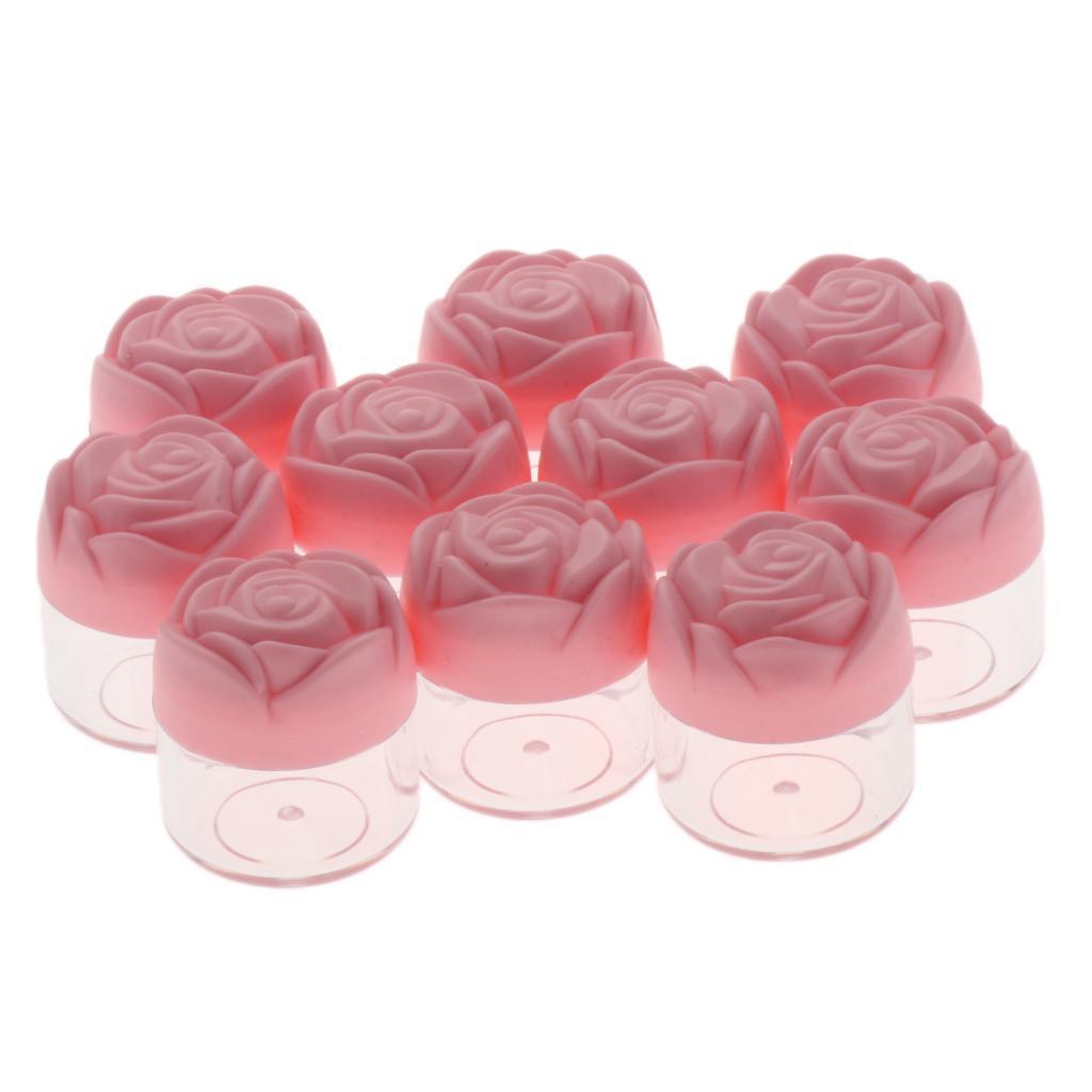 10pcs Empty Makeup Cream Storage Containers Case Jar Pot