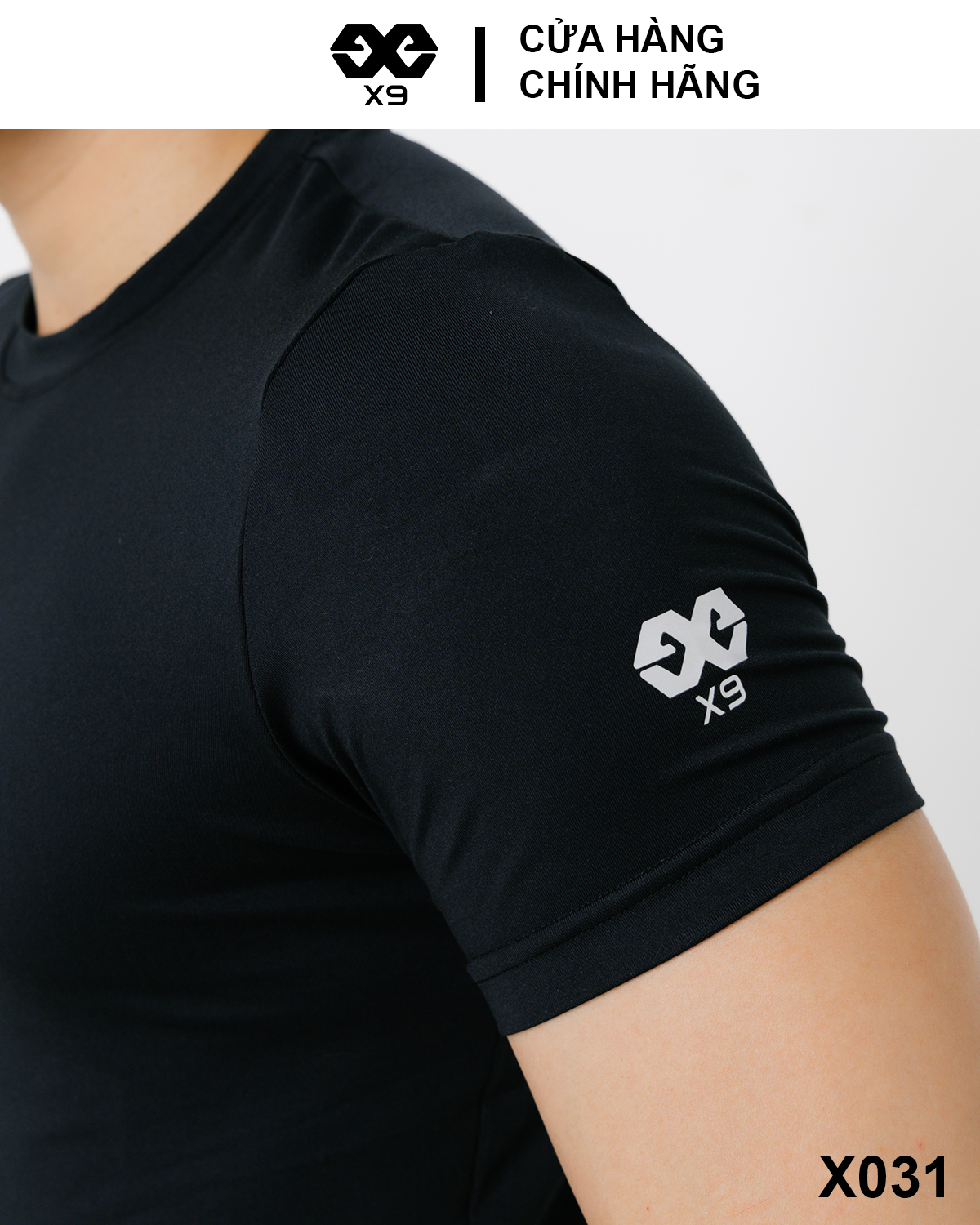 Áo Thun Trơn Logo X9 Thun Lạnh Cotton Nam Cổ Tròn Thể Thao Tập Gym Chạy Bộ - X9 Sportswear - X031
