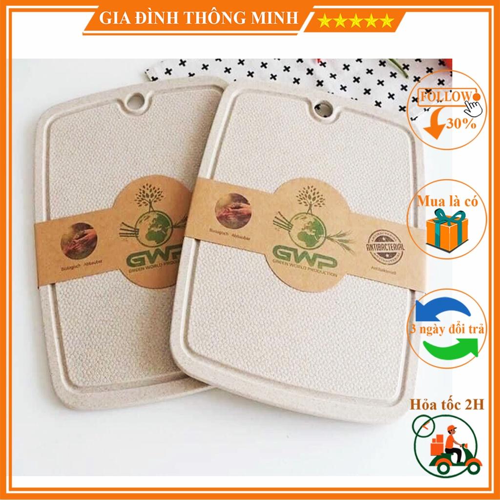 Thớt Lúa mạch kháng khuẩn, Thớt nhựa Chống trượt, an toàn chống ẩm mốc sạch sẽ tiện dụng