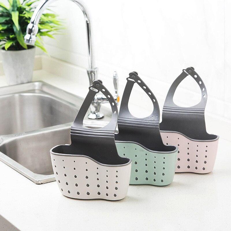 Sink Shelf Soap Sponge Drain Rack Bathroom Holder Kitchen Storage Suction Cup Kitchen Organizer Sink kitchen Accessories Wash