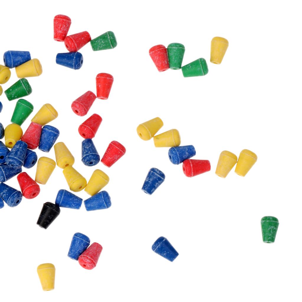 100pcs Sea Fishing Beads Rig Lure Making Beads Shock Buffer Beads Cylinder