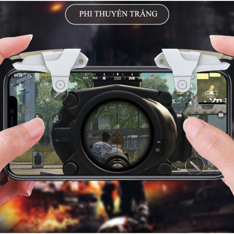 Bộ 2 nút bấm cực nhạy chơi game PUBG mobile, Freefire D99