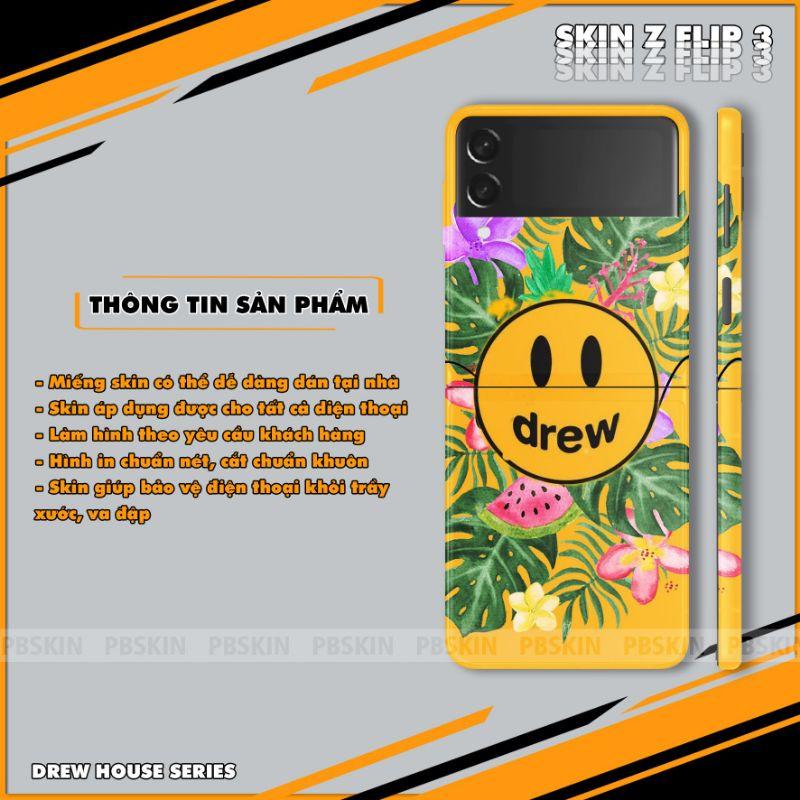 Skin dán full lưng viền dành cho samsung zflip, z flip 3