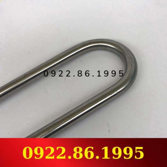 Điện trở đun nước Inox chữ U đơn công suât 5kw 4kw 35cm điện áp nguồn 220v 380v ( Điện trở nồi phở,nồi hơi, nồi ch
