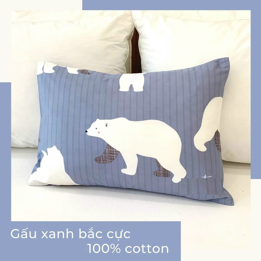 Áo Gối Vỏ Gối Nằm Vải Cotton Hàn Quốc