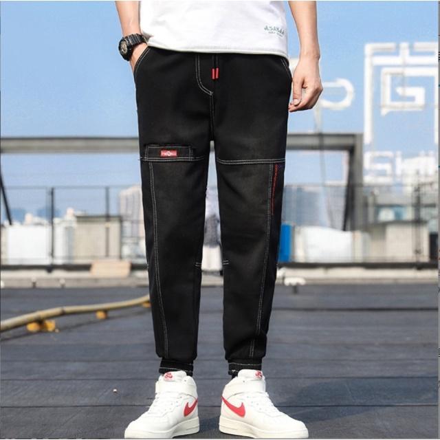 Quần Jogger jean nam nữ ống chun COURSEMYS hot trend 2021