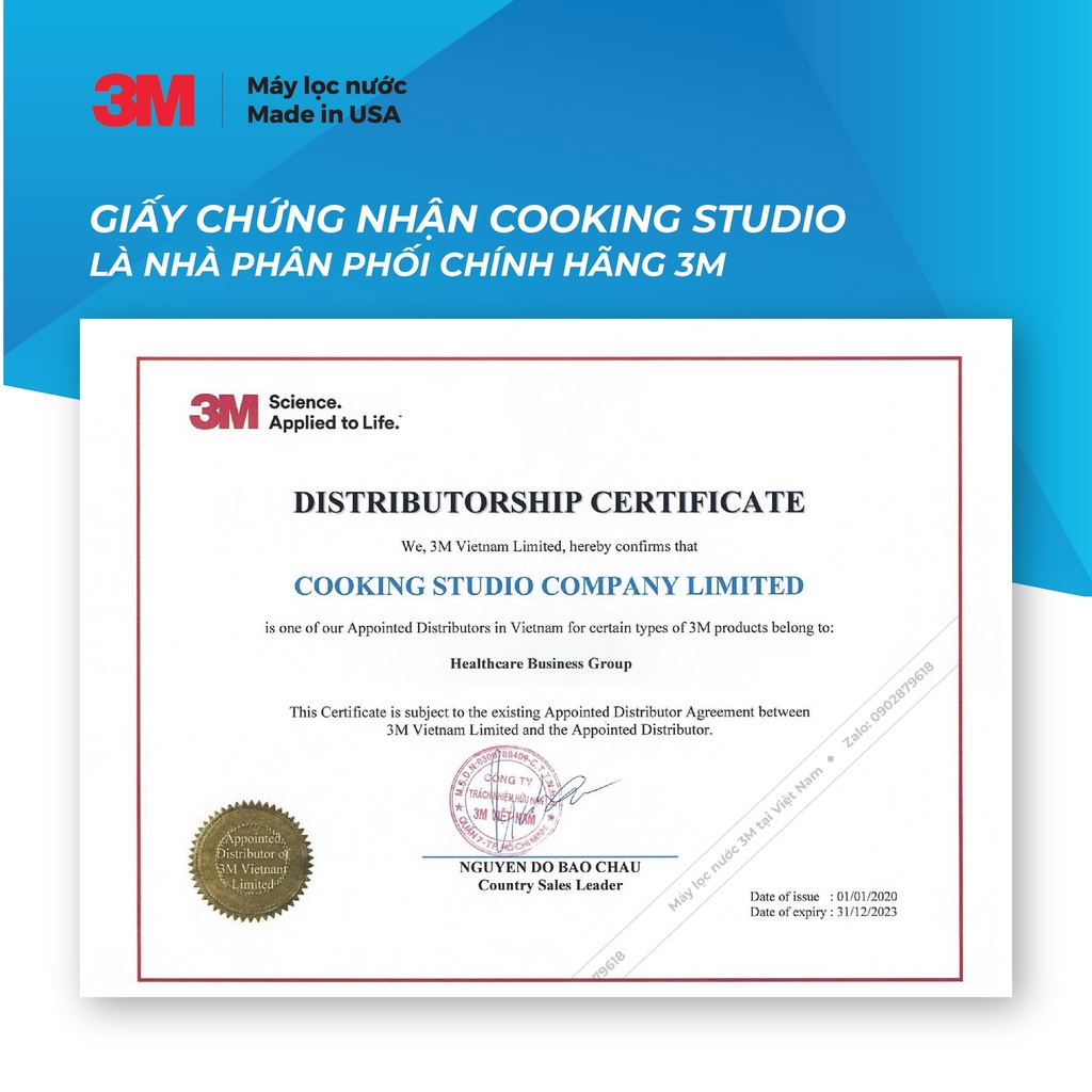 Máy Lọc Nước Nóng Lạnh 2 Vòi 3M KR5-2V - Hàng Chính Hãng