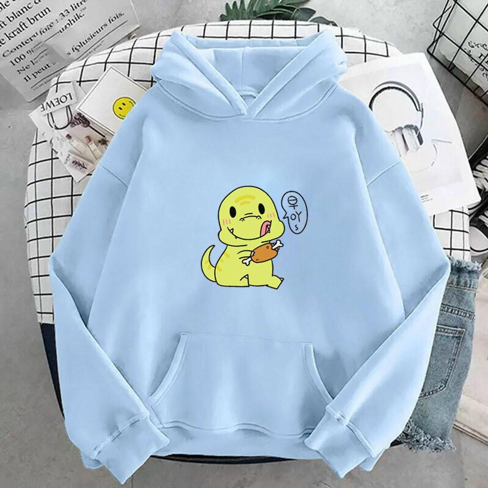 Áo hoodie nam nữ hình Khủng Long dễ thương, chất nỉ dày dặn, nón 2 lớp, thích hợp làm áo cặp William - DS134