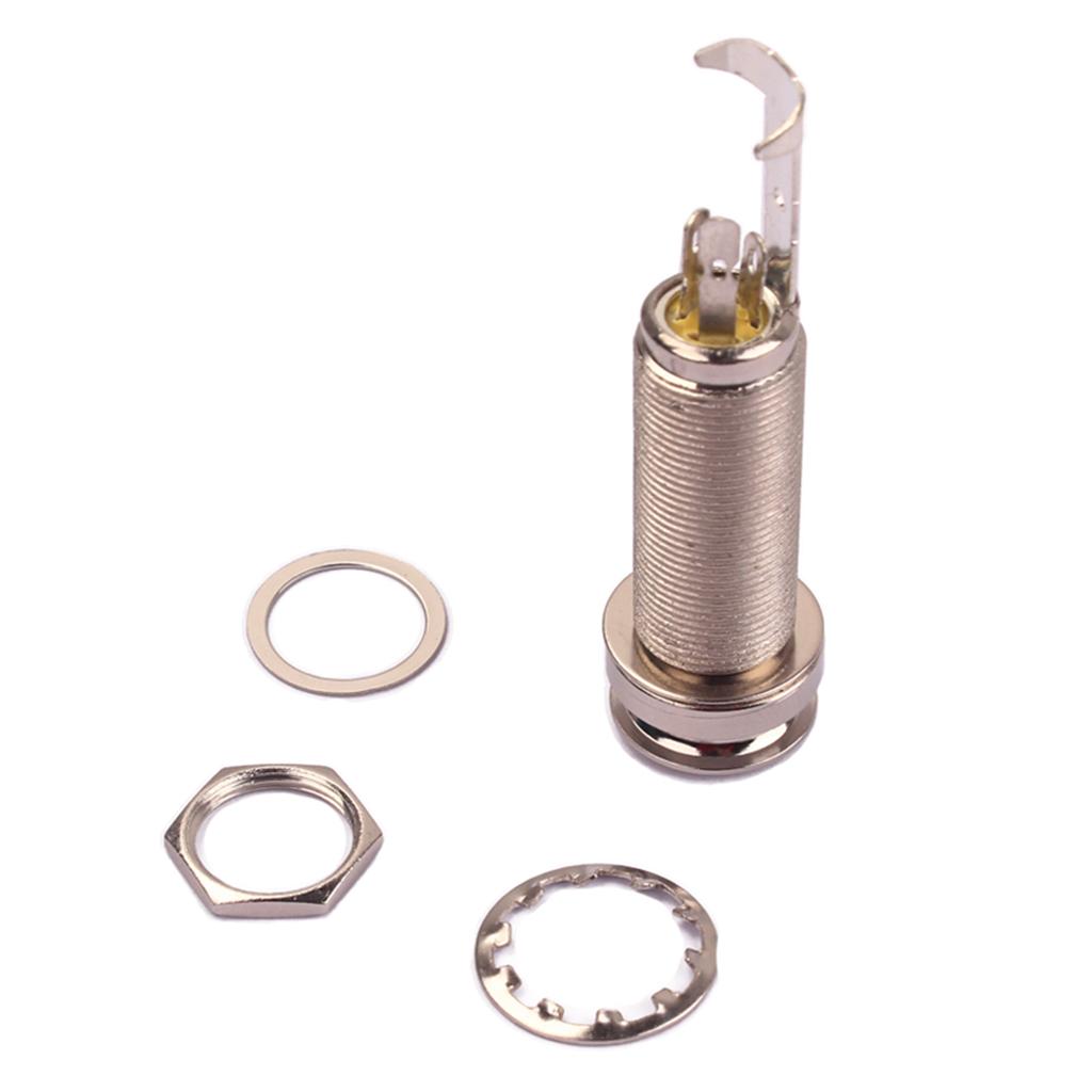 Sunnimix GT223 Đồng Ren Trụ Phong Cách Đàn Guitar Cấp Pin Jack Cắm Stereo Ổ Cắm Đàn Guitar Bass Đàn Mandolin