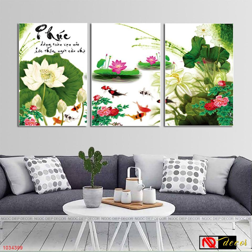 Bộ tranh treo tường phong thủy trang trí nội thất đẹp và giá gốc tại xưởng mới nhất thị trường ĐL 44