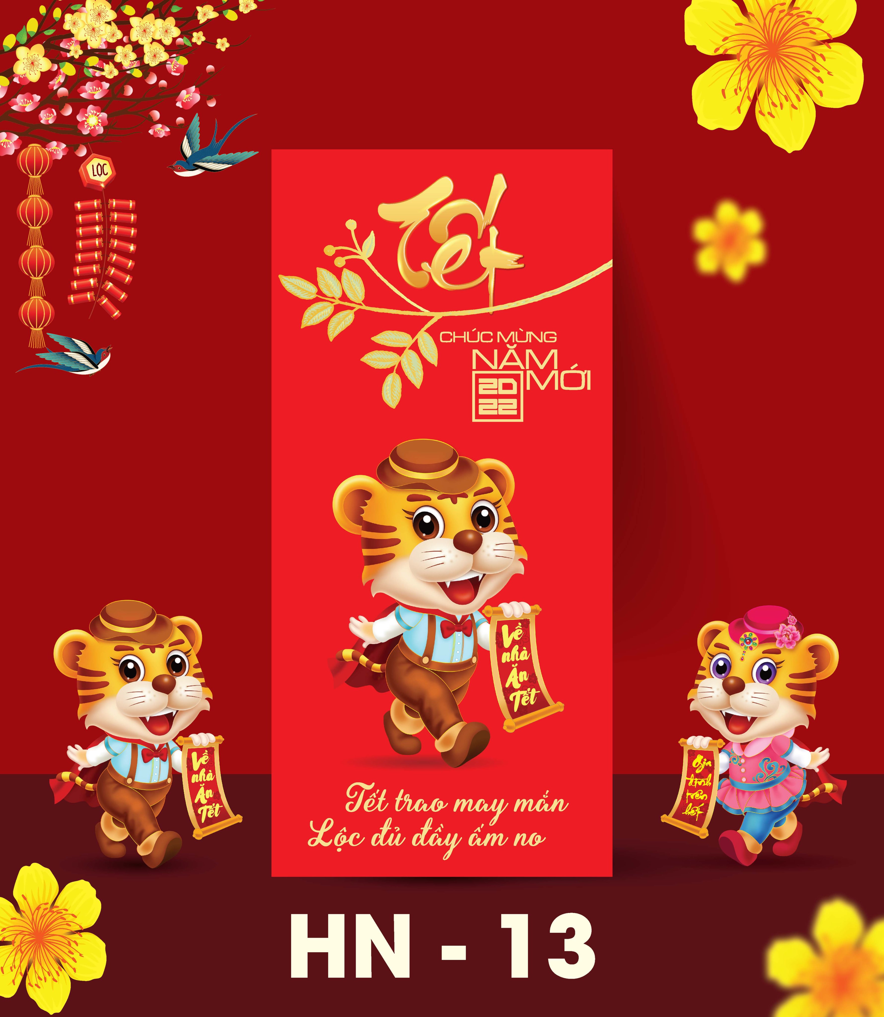 Bao Lì Xì Hình Chú Chuột 2020 (10 cái/ xấp)