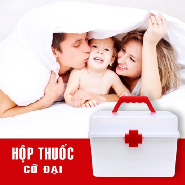 Combo 2 Hộp đựng thuốc chuyên dụng gia đình nhựa PP (cỡ lớn)