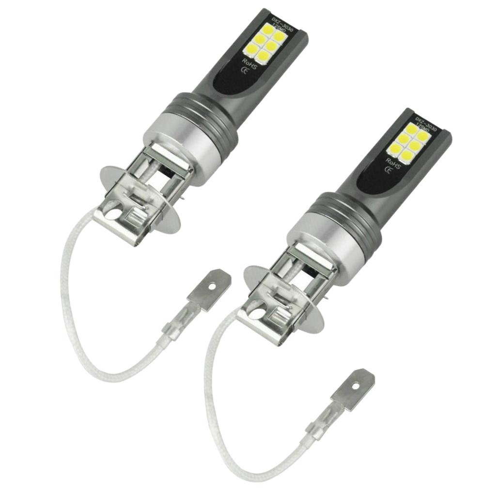 H3 6500K 3030 12 LED Bulbs Daytime Running Light Car Headlight