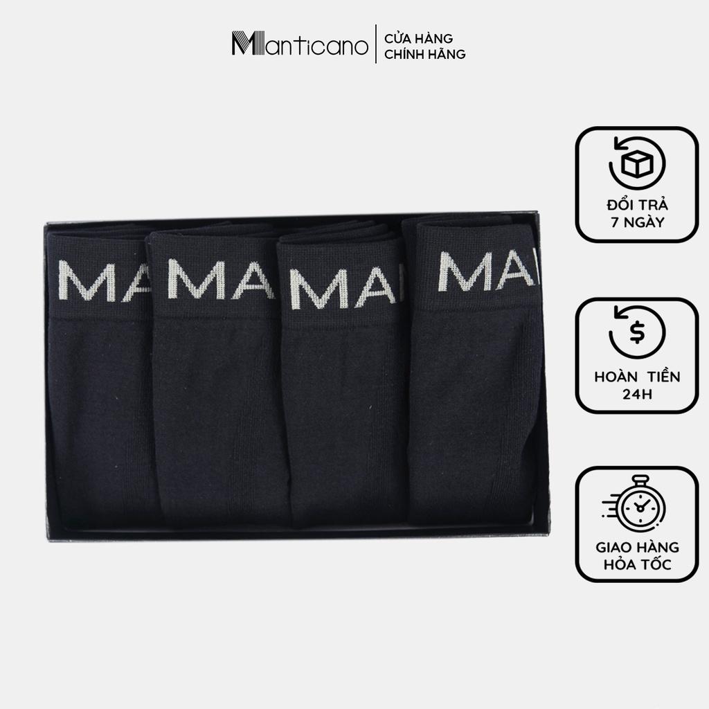 Combo 4 quần lót nam boxer Manticano vải Modal - sợi Sồi bảo vệ sức khoẻ sinh sản nam giới quần sịp đùi nam