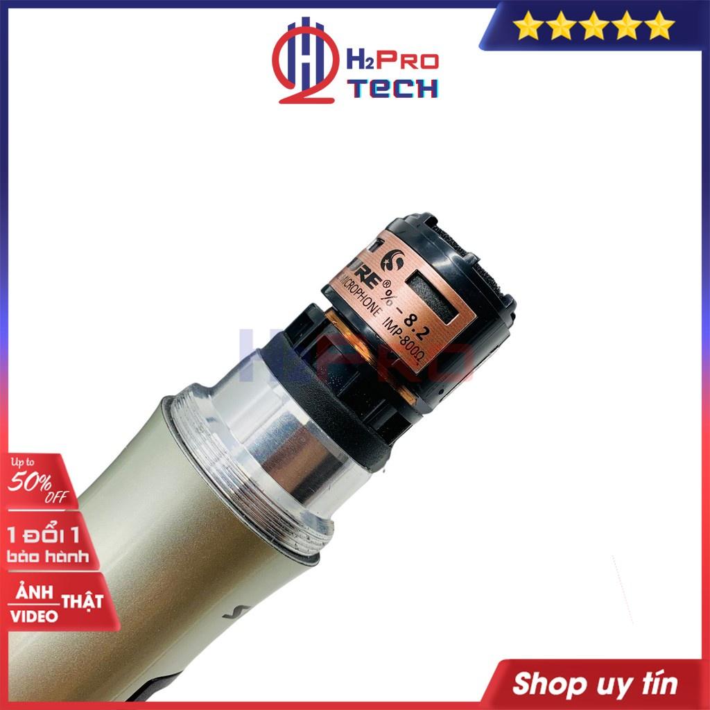 Đôi micro không dây Shure UGS9, micro karaoke không dây cao cấp 4 râu anten,quà 50k 2 chống lăn mic và 4 pin-H2pro tech