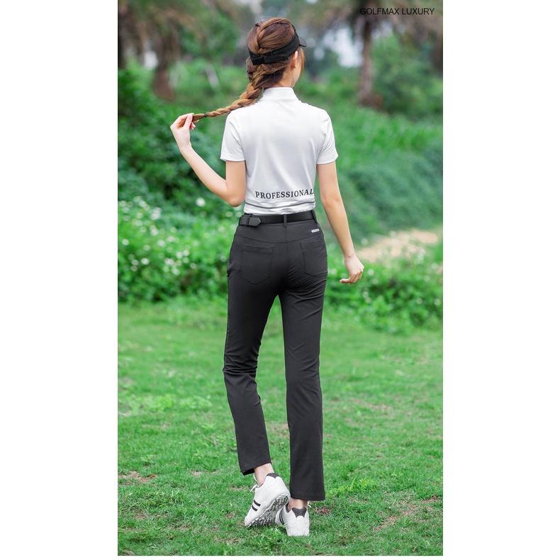 Áo ngắn tay Golf nữ chính hãng PGM - YF288 - Chất liệu vải sợi Polyester cao cấp, bền đẹp