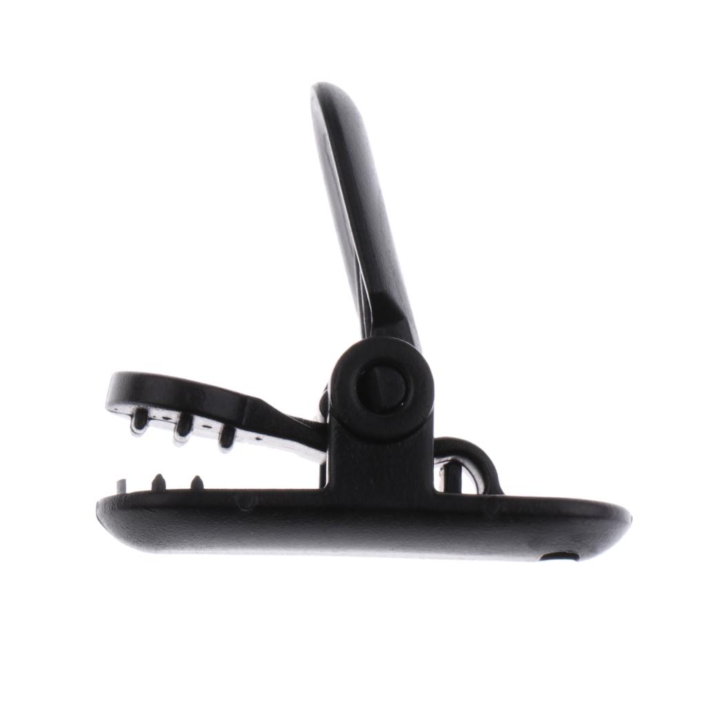 10 Pieces Plastic Tie Down Emergency Awning Set Tarp Clips Tent Clamps Black