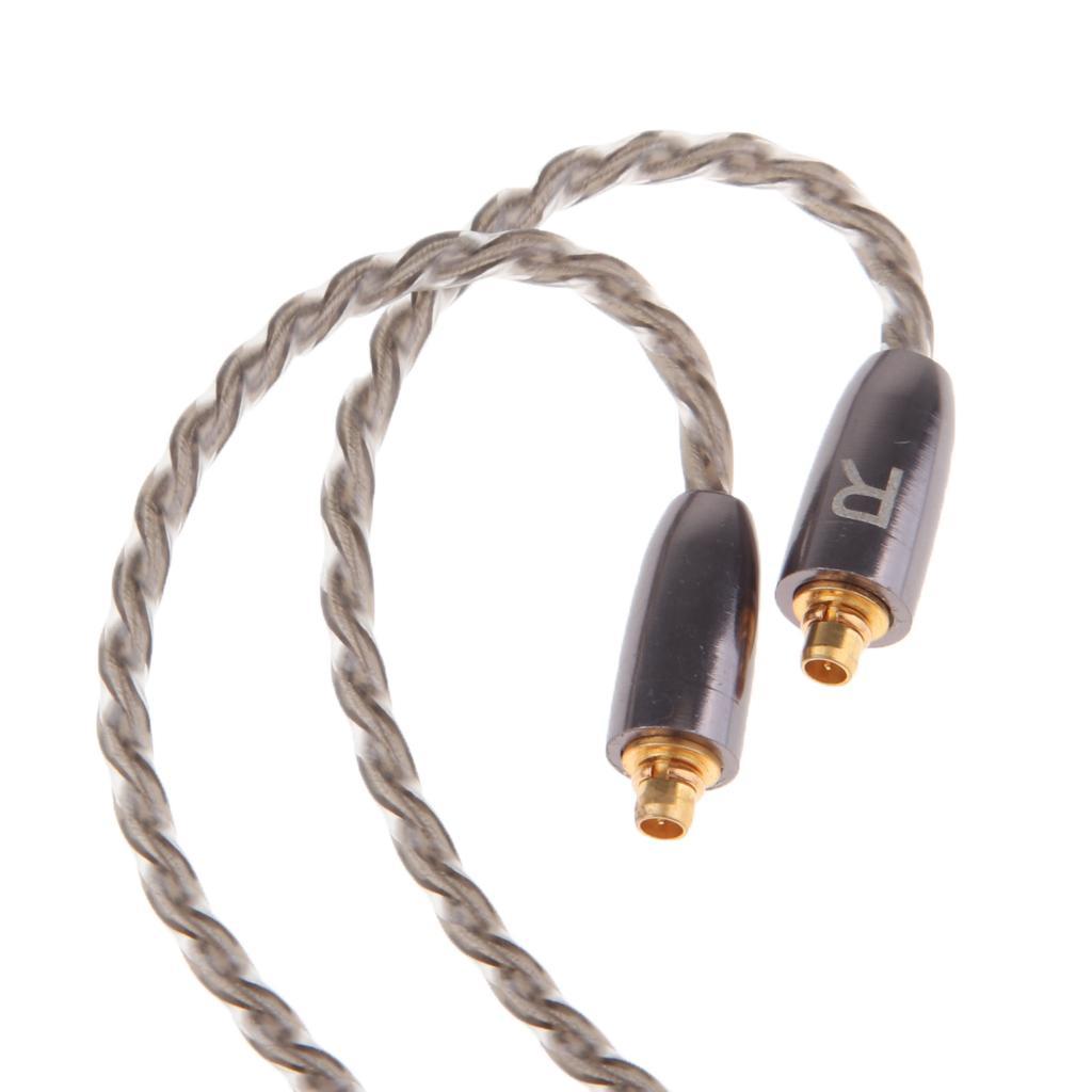 Copper Stereo Audio Cable with 3.5mm Plug MMCX Interface Replacement Cable for Shure SE215 SE315 SE846 SE535 SE425 UE900