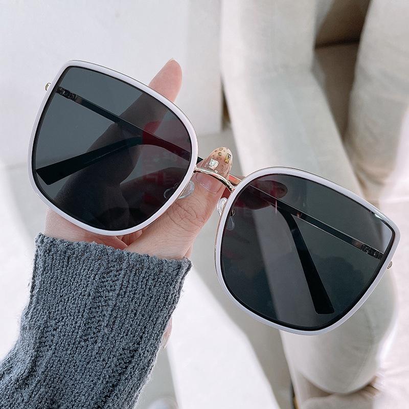 2021 Women's SunGlasses Fashion Sunglasses Large Thick Square Frame Eyeglasses