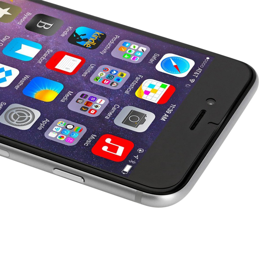 Bộ Kính Cường Lực Dẻo Nano Cho iPhone 6Plus/ 6SPlus (Trong Suốt) Và Miếng Dán Mặt Sau Vân Carbon (Đen) - Hàng Chính Hãng