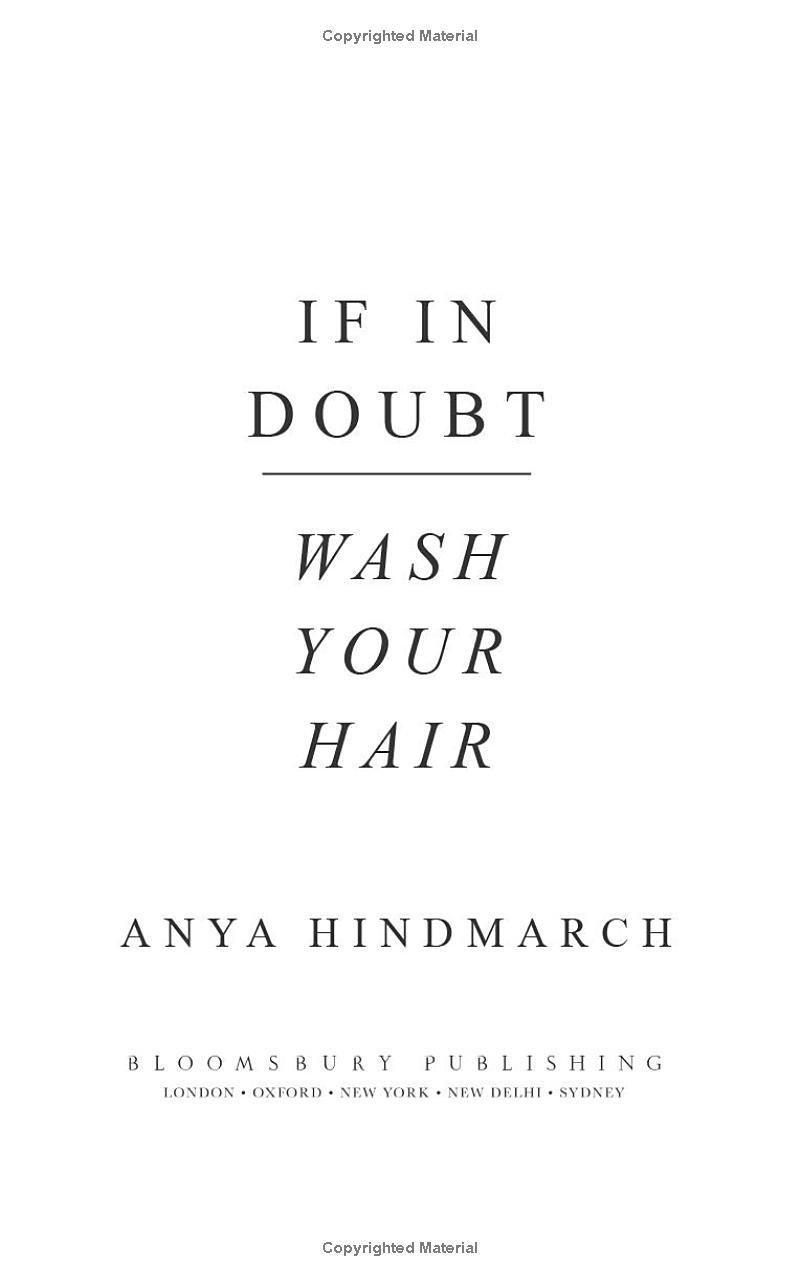 Sách ngoại văn: If In Doubt, Wash Your Hair