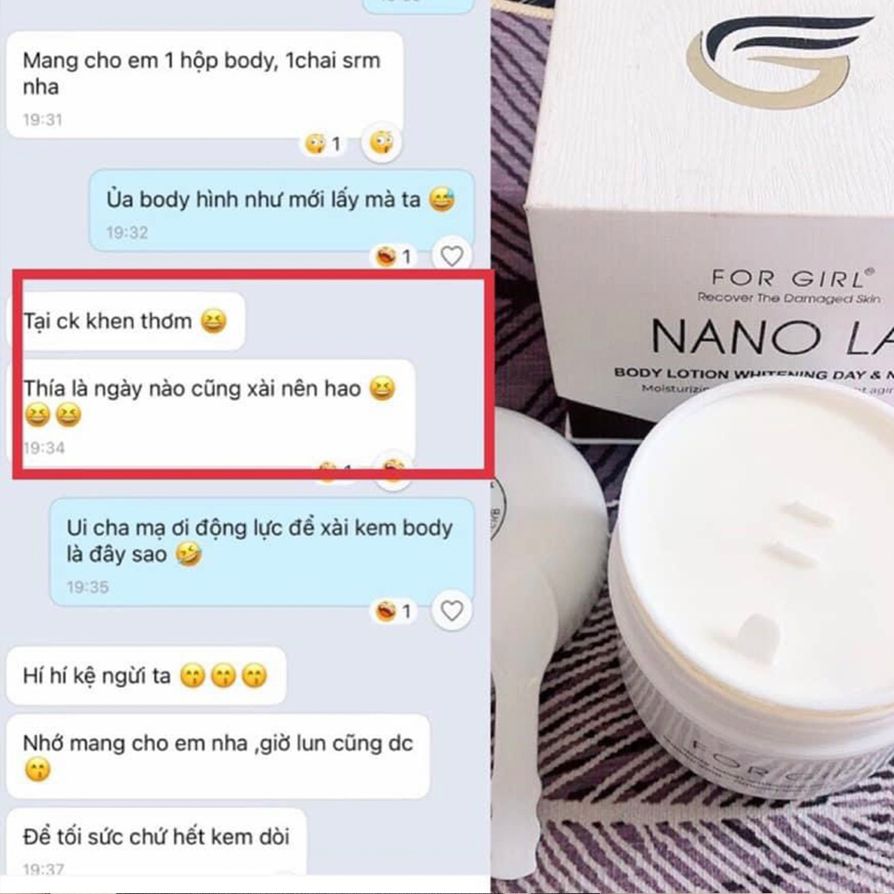 NANOLA FOR GIRL KEM DƯỠNG TRẮNG DA BODY