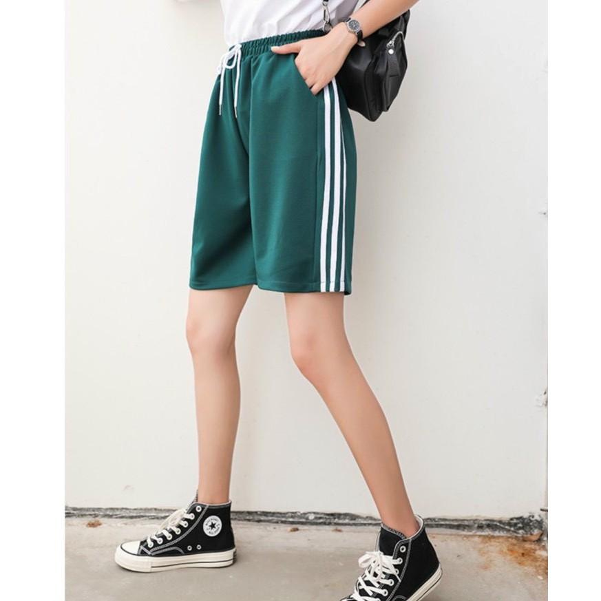 Quần short nam nữ chất vải thun nỉ co giãn dày dặn (S3sni